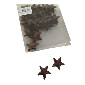 Stjerne sisal brun 4 cm